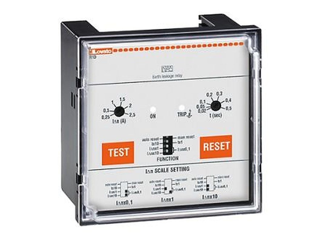 Lovato Earth Leakage Relay, 50 to 60 Hz Frequency, 0.025 to 25 A Leakage, 1 Output