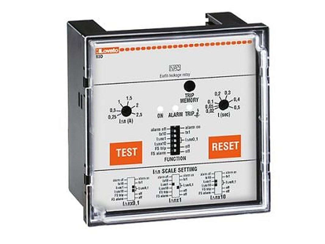 Lovato Earth Leakage Relay, 50 to 60 Hz Frequency, 0.025 to 25 A Leakage, 2 Output