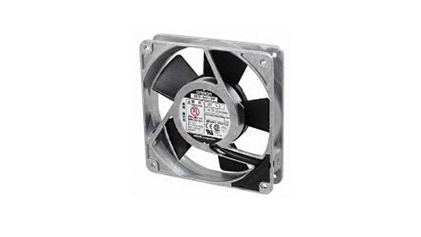 Omron R87F Series AC Axial Fan, 200V ac, 2.2 m³/min, 14 W, 90 mA Max 120 mm, 120mm, 25 mm