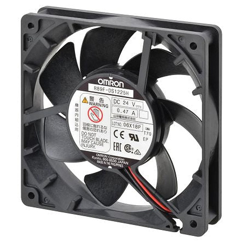 Omron R89F Series Axial Fan, 24V dc, 2.5 m³/min, 4.08 W, 170 mA Max 25 mm 120mm 120 mm