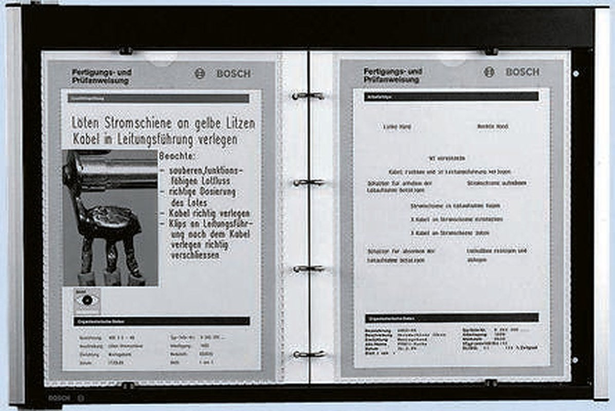 Bosch Rexroth Plastic, Sheet Steel, Aluminium Information Board Information Board