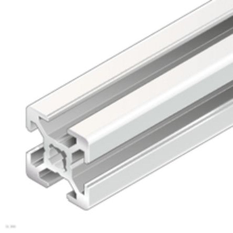 Bosch Rexroth Silver Aluminium Strut Profile 20 x 20 mm 6 mm Groove, 2000 mm Length, 20 x 20 mm Square, Series R9