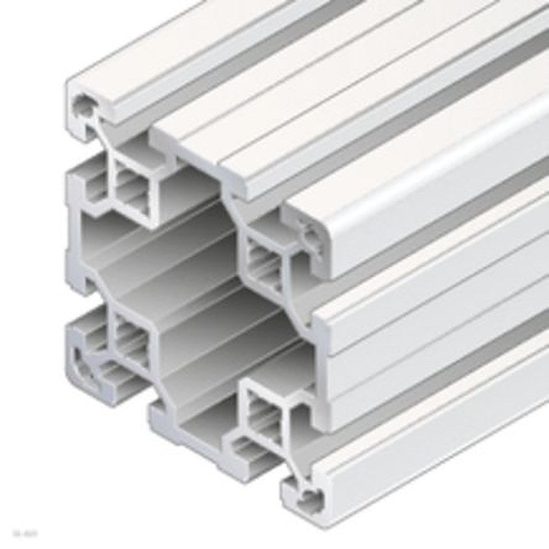 Bosch Rexroth Grey Aluminium Strut Profile 80 x 80 mm 10 mm Groove, 2 m Length, 80 x 80 mm Square, Series R9