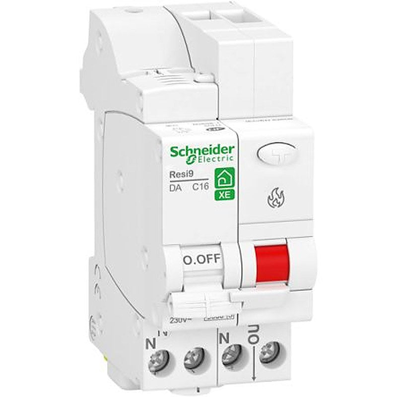 Schneider Electric Resi9 R9E Miniature Circuit Breaker - 1-Pole, DIN Rail, 10A Current Rating, 3000 A, 230V ac