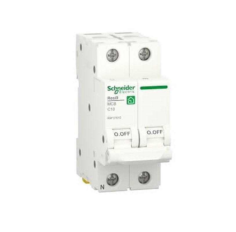 Schneider Electric Resi9 Resi9 Miniature Circuit Breaker, 1-Pole, 10A, Type C, 230V ac AC, 4500 A Breaking Capacity
