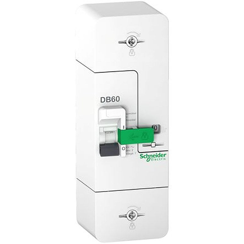 Schneider Electric Resi9 Resi9 DB Electronic Circuit Breaker 45A 250V, DIN Rail Type C