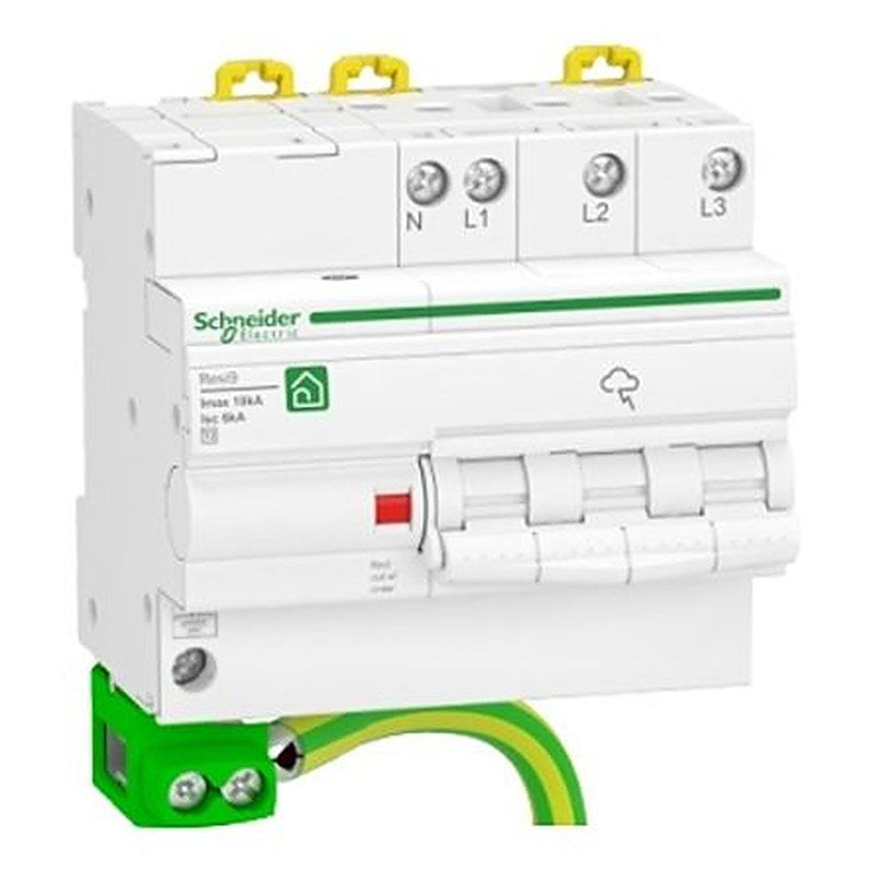 Schneider Electric 3 Phase Surge Arrester, 20 kA, 1.5 kV, DIN Rail