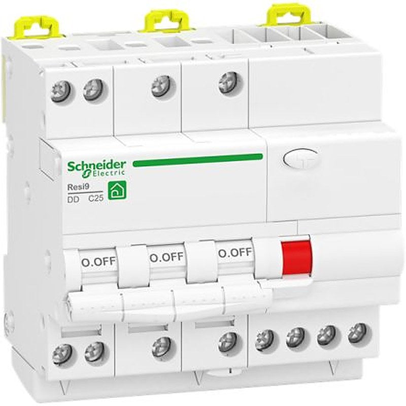 Schneider Electric Resi9 Resi9 Electronic Circuit Breaker 16A 230V, 3 channels, Clip-on Type C