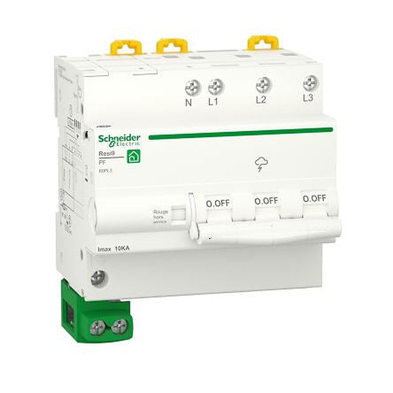 Schneider Electric 3 Phase Surge Arrester, 20 kA, 1.5 kV, DIN Rail