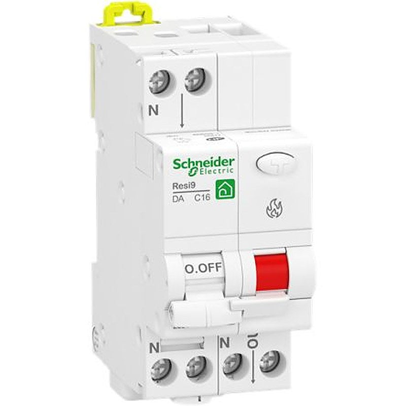 Schneider Electric Resi9 R9P Miniature Circuit Breaker, 1-Pole, 16A, 230V ac AC, 3000 A Breaking Capacity