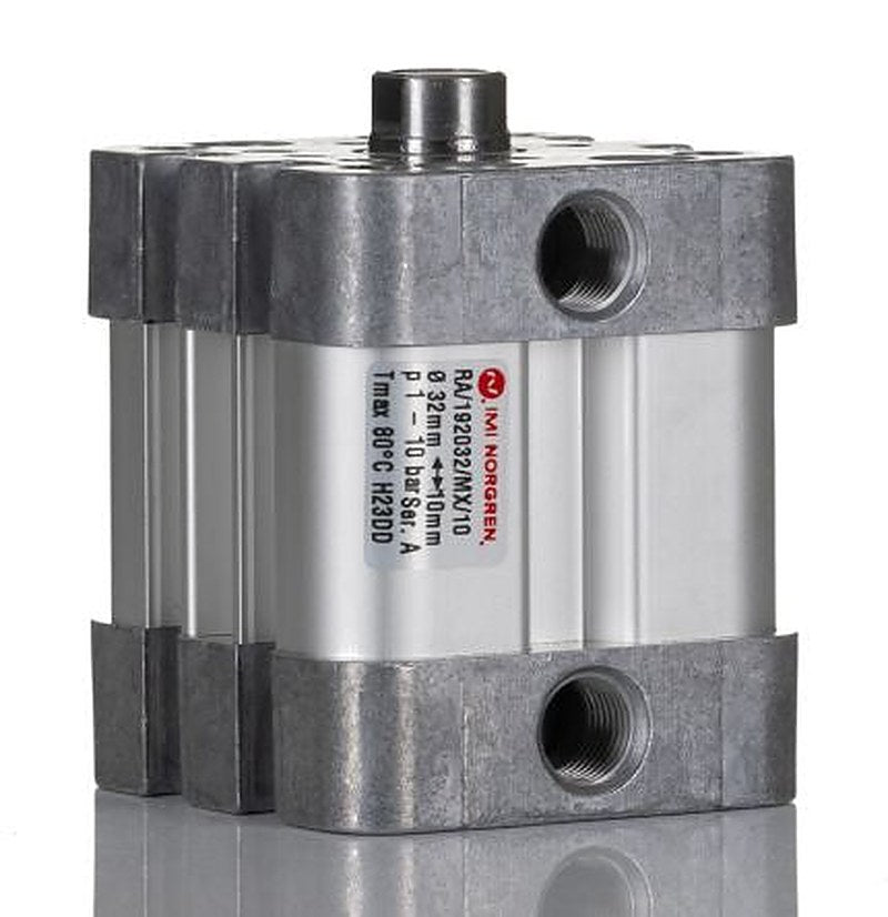 Norgren Pneumatic Compact Cylinder - RA/192032/MX/10 32 mm Bore, 10 mm ISO Compact Series, Double Acting Acting