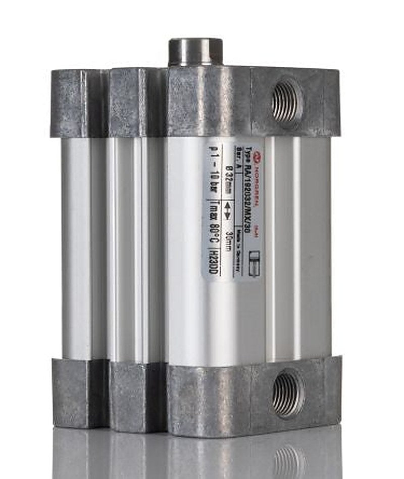 Norgren Pneumatic Compact Cylinder - RA/192032/MX/30 32 mm Bore, 30 mm ISO Compact Series, Double Acting Acting