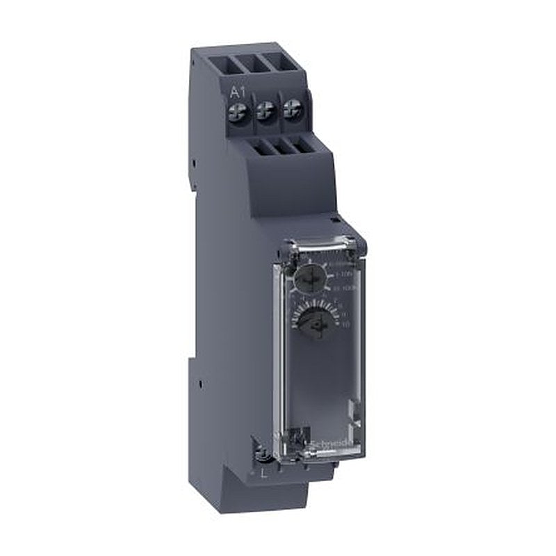 Schneider Electric RE17 Series DIN Rail Timer Relay, 2-Contact, 24 V dc 24V ac, 240 V ac, 1 s to 100 h, 1-Function, 1 CO