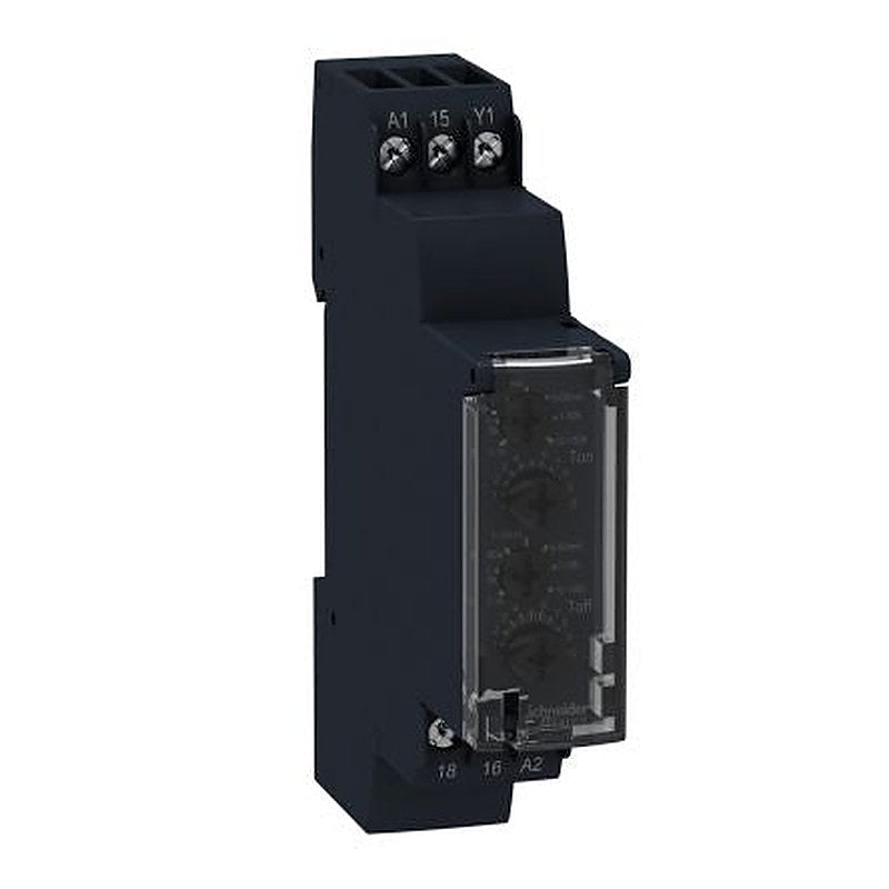 Schneider Electric Harmony Time Series DIN Rail Timer Relay, 2-Contact, 24 V dc 24V ac, 240 V ac, 0.1 s to 100 h,