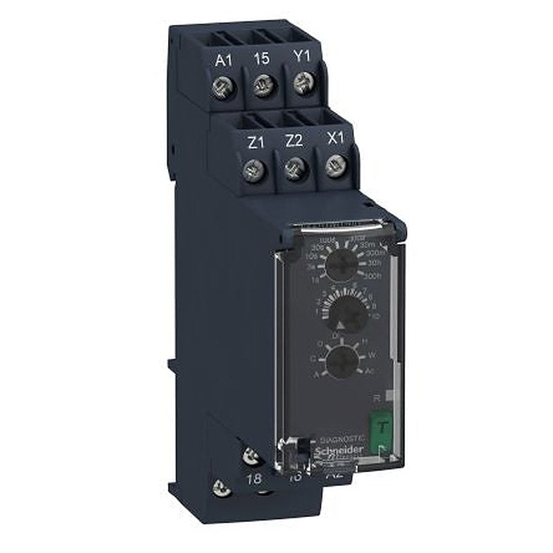 Schneider Electric Harmony Time Series DIN Rail Timer Relay, 1-Contact, 24 to 240 V dc 24V ac, 240 V ac,