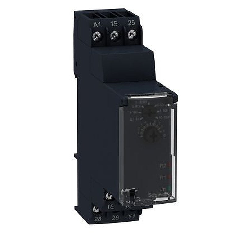 Schneider Electric Harmony Time Series DIN Rail Timer Relay, 4-Contact, 24 V dc 24V ac, 240 V ac, 0.1 s to 100 h,