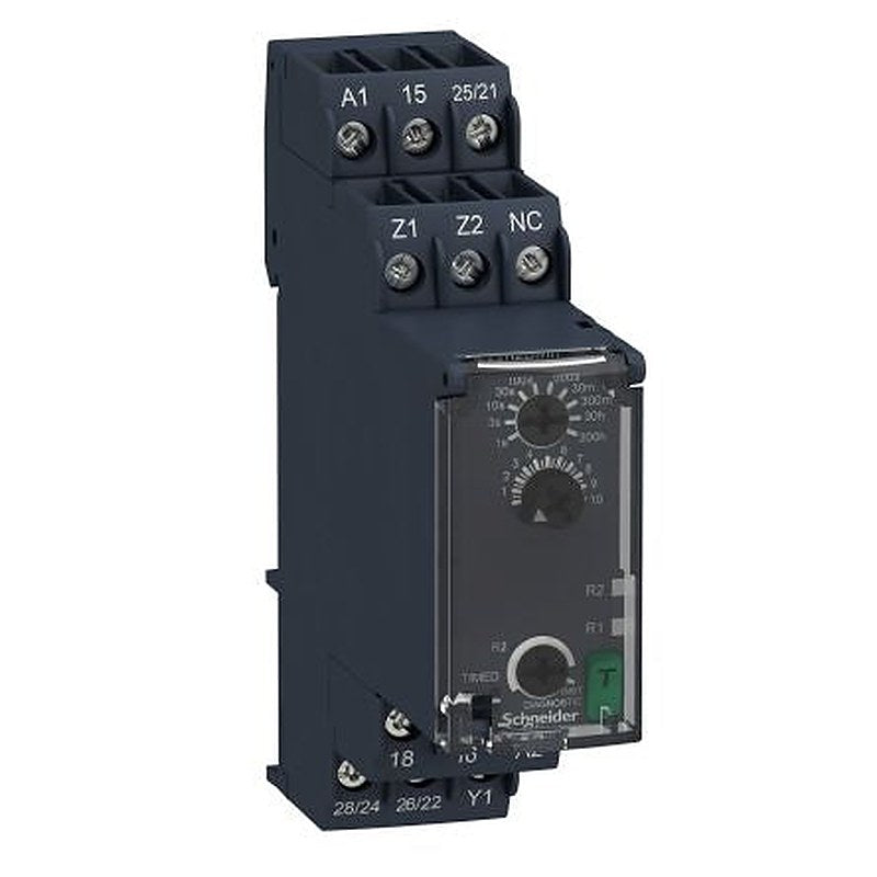 Schneider Electric Harmony Time Series DIN Rail Timer Relay, 2-Contact, 240 V dc 24V ac, 240 V ac, 1-Function, DPDT