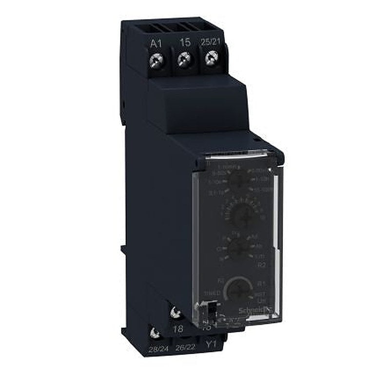 Schneider Electric Harmony Time Series DIN Rail Timer Relay, 4-Contact, 24 to 240 V dc 24V ac, 240 V ac, 0.1 s to 100 h,