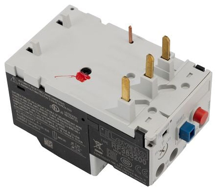 Lovato, RF38 Thermal Overload Relay NO/NC, 24A, 32 A F.L.C, 32A Contact Rating, 690V ac 3