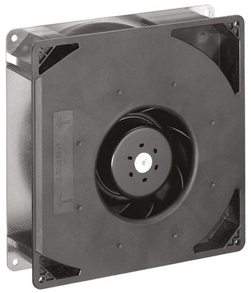 ebm-papst RG 160 N Series Centrifugal Centrifugal Fan, 24V dc, 209 m³/h, DC Operation 220 mm x 220mm x 56 mm
