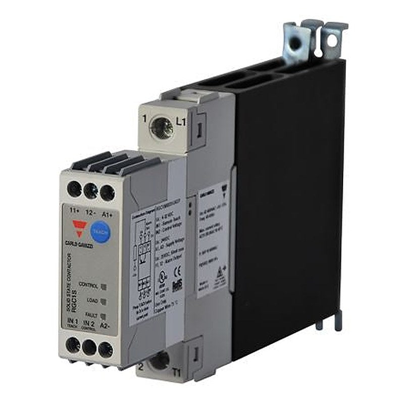 Carlo Gavazzi RGC1S Series Solid State Relay, 30 A Load, DIN Rail Mount, 600 V ac Load, 32V dc Control