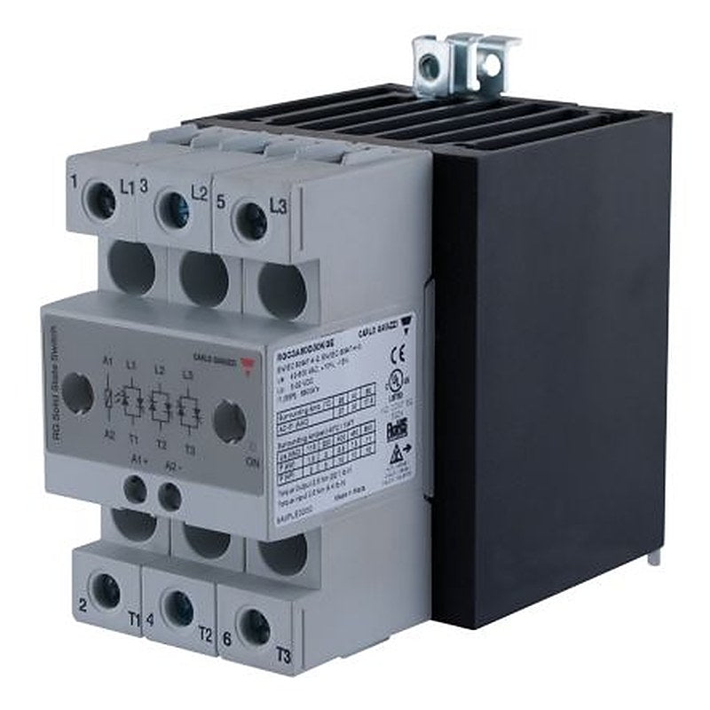 Carlo Gavazzi RGC Series Solid State Relay, 30 A Load, DIN Rail Mount, 660 V ac/dc Load, 190V ac/dc Control