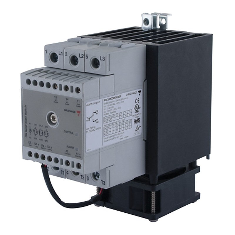 Carlo Gavazzi RGC3 Series Solid State Relay, 25 A Load, DIN Rail, Panel Mount Mount, 600 V ac Load, 32V dc Control