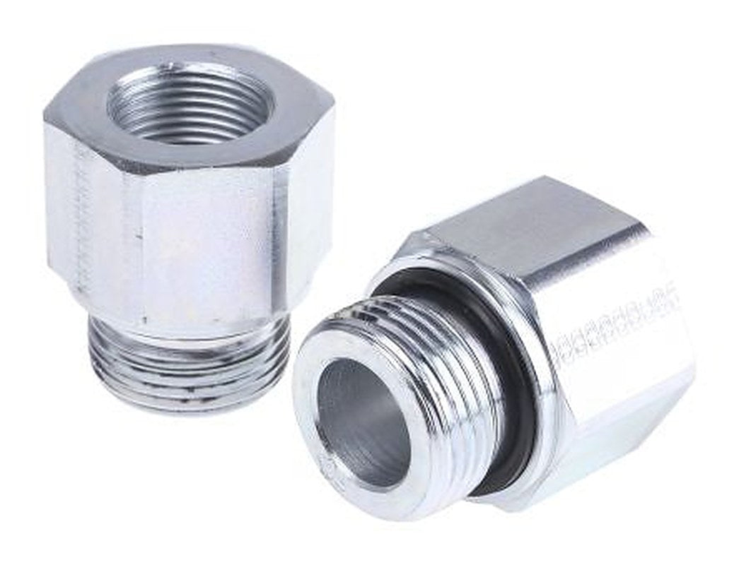 Parker RI1EDX3/4CF Hydraulic Straight Threaded Reducer Male/Female G, Stainless Steel, Steel, 1 in Hose ID