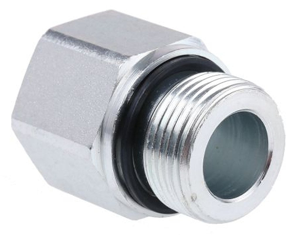 Parker RI3/4EDX1/2CF Hydraulic Straight Threaded Reducer Male G, Steel, 0.75 in Hose ID