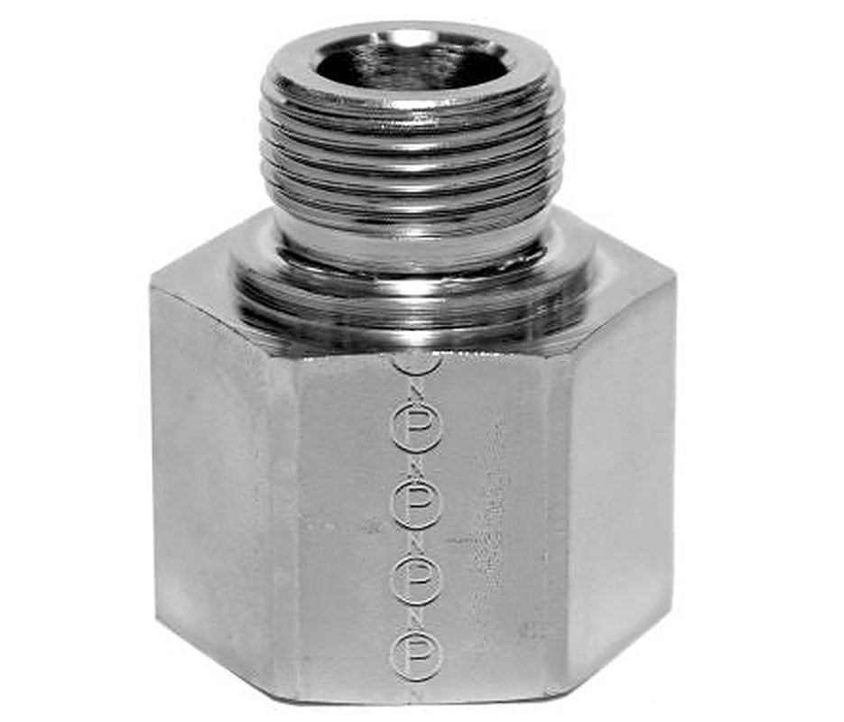Parker RI3/8X1/4CFX Hydraulic Fitting Male G, Steel, 0.38 in Hose ID