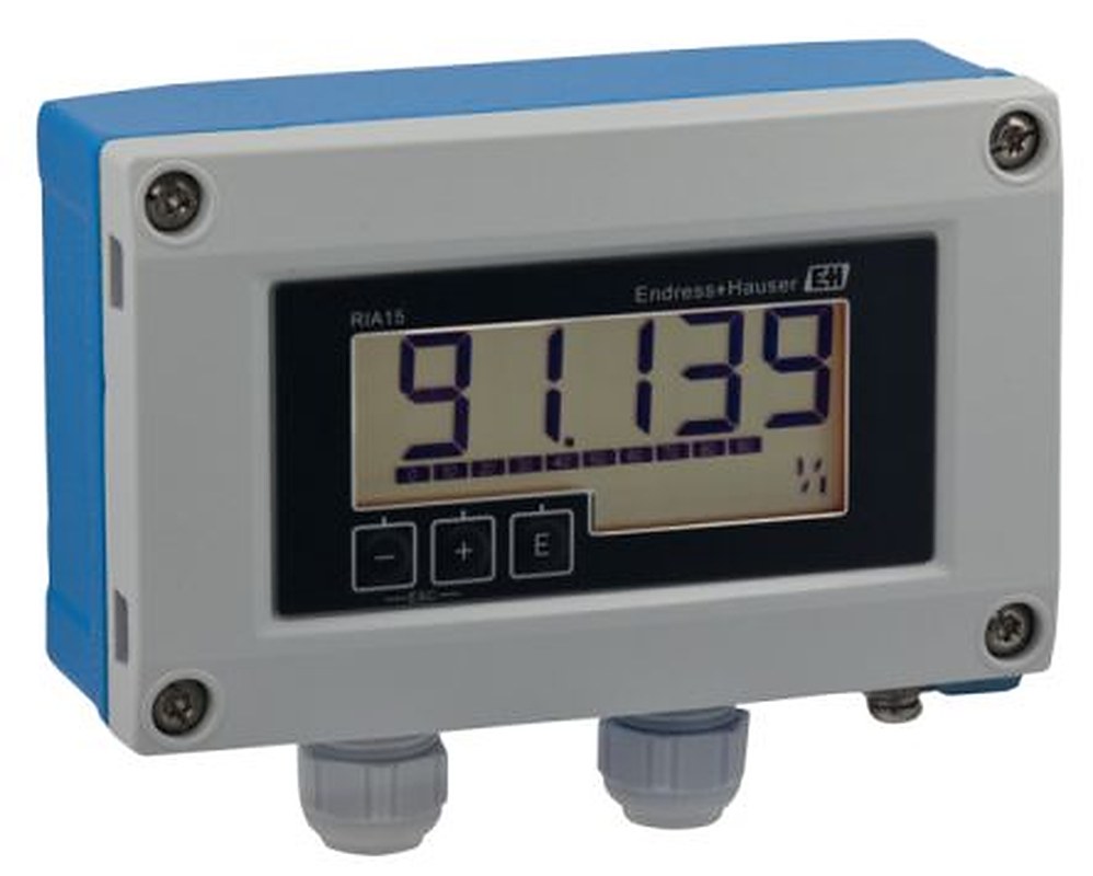 Endress+Hauser RIA15 LCD Multi-Function Panel Meters for Current, HART Signal,  45 mm  x 92 mm