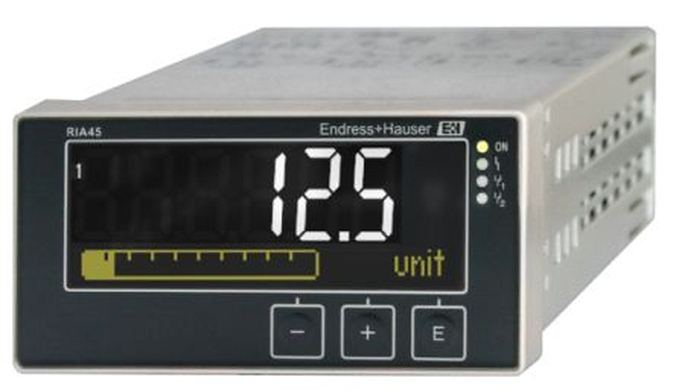 Endress+Hauser RIA45 LCD Multi-Function Panel Meters for Voltage, Temperature, Current, Resistance,  92 mm  x 45 mm