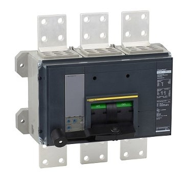 Circuit breaker, PowerPacT R, 1600A, 3 pole, 600VAC, 50kA, busbar, Micrologic 3.0, 80% (Circuit breaker PowerPacT R) is a Schneider Electric product. Designed for reliable performance and long service life. Available across Iraq — contact us for pricing and delivery options.