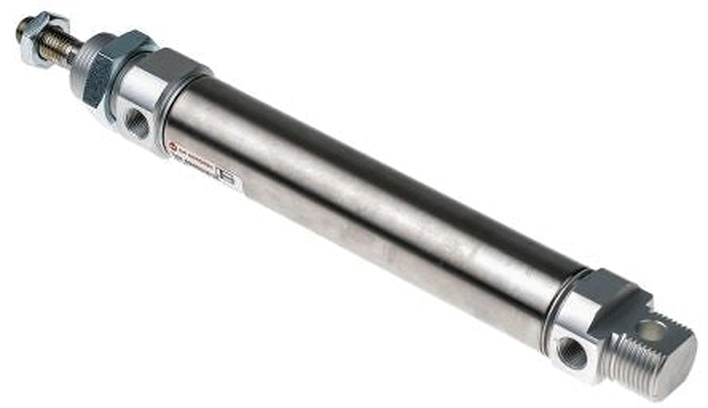 Norgren Pneumatic Piston Rod Cylinder - 25 mm Bore, 100 mm RM 802 Series, Double Acting Acting