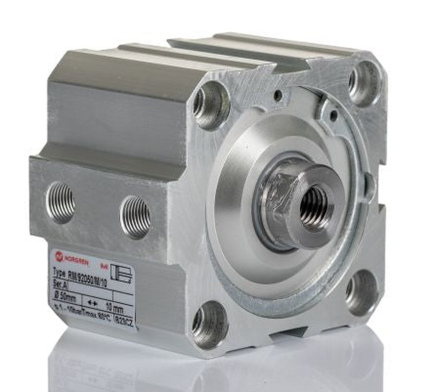 Norgren Pneumatic Compact Cylinder - 50 mm Bore, 10 mm RM/92000/M Series, Double Acting Acting