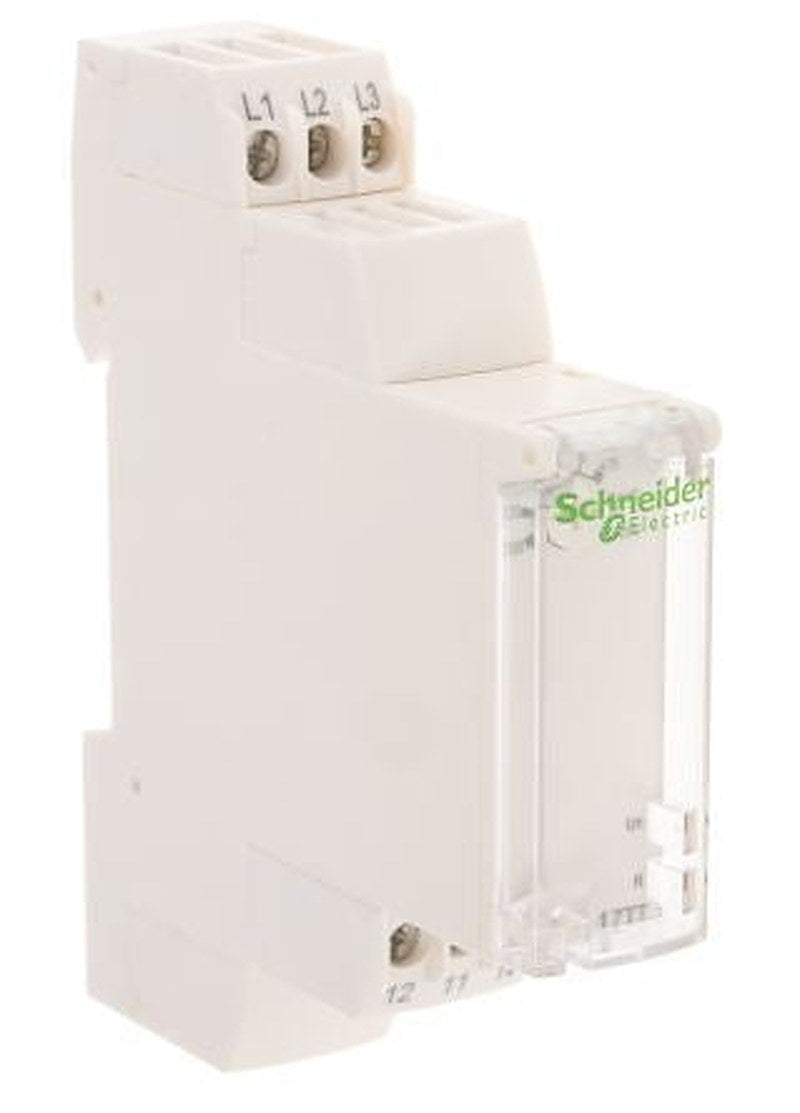 Schneider Electric Monitoring Relay, 3 Phase, SPDT, DIN Rail, 528V ac
