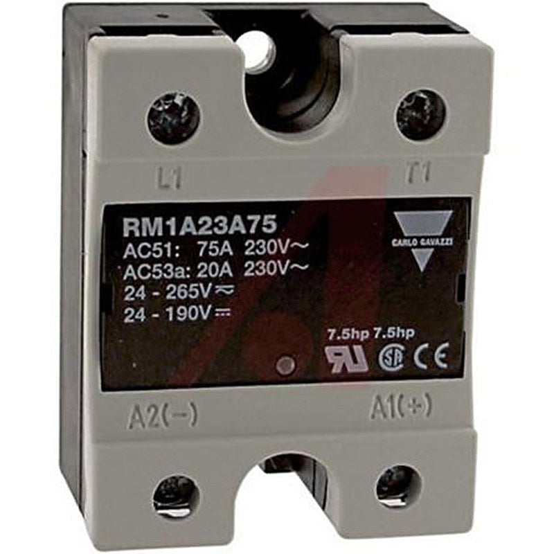 Carlo Gavazzi RM1A Series Solid State Relay, 75 A Load, Panel Mount, 265 V ac Load, 280V ac Control