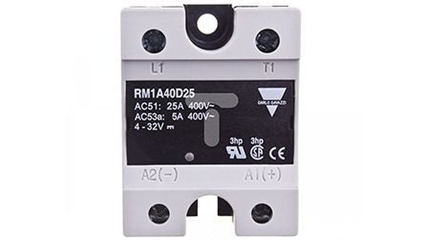 Carlo Gavazzi RM40 Series Solid State Relay, 25 A Load, Panel Mount, 440 V ac Load, 32V dc Control