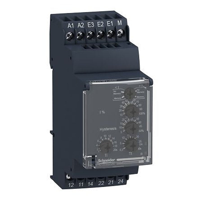 Schneider Electric Monitoring Relay, 1 Phase, DPDT, DIN Rail, 0.15A to 15A, 240 V dc, 240V ac