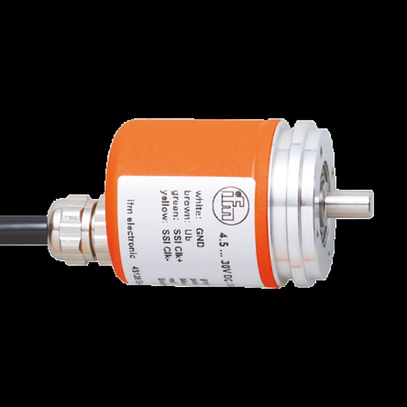 ifm electronic RM8 Series Absolute Absolute Encoder 30V dc, 8192 Pulses ppr, TTL Signal, Solid Shaft Type, 6 mm Shaft