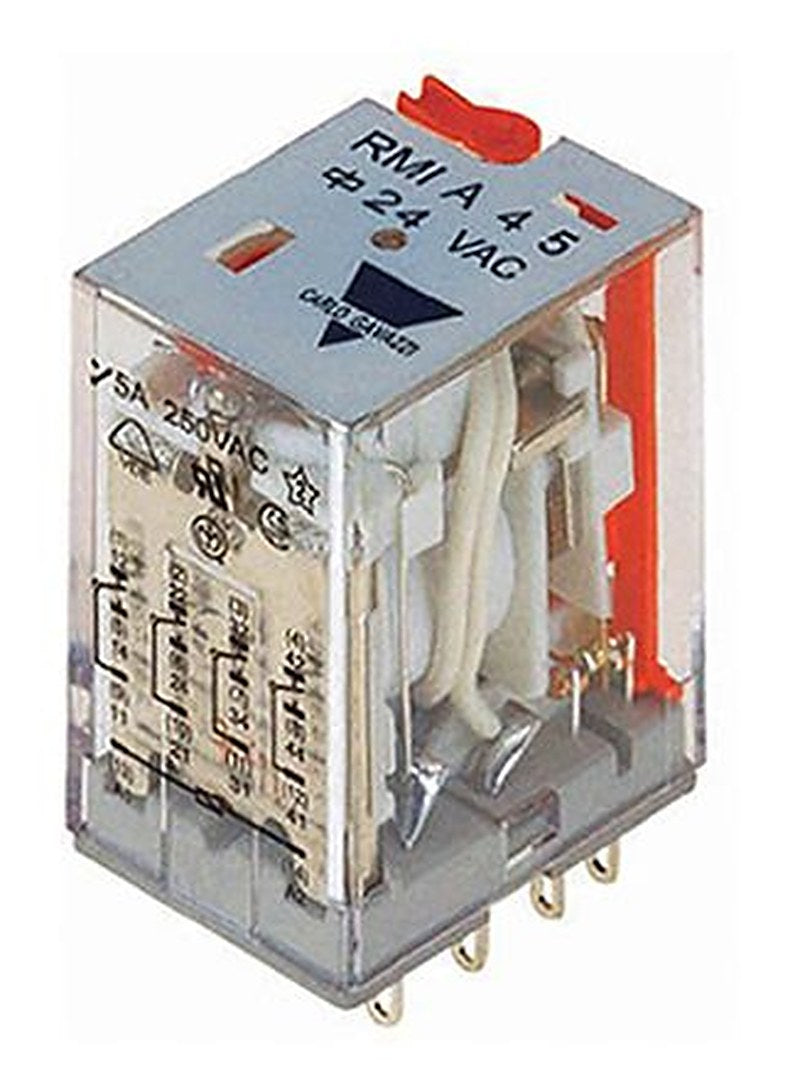 Carlo Gavazzi Power Relay, 24V ac Coil, 5A Switching Current, 4PDT