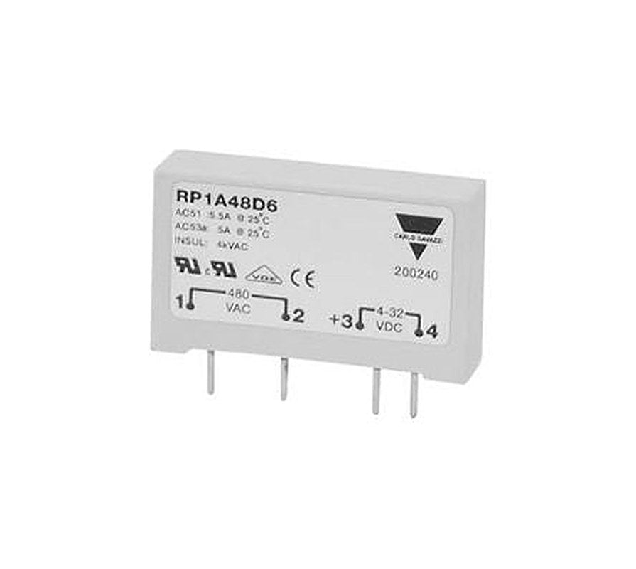 Carlo Gavazzi RP1 Series Solid State Relay, 5 A Load, PCB Mount, 530 V ac Load, 32V dc Control