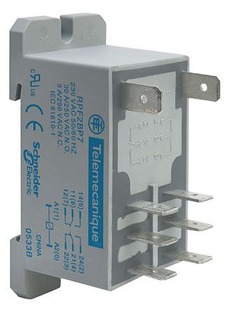 Schneider Electric DIN Rail Power Relay, 24V ac Coil, 30A Switching Current, DPST