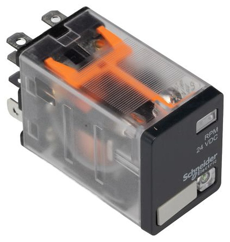Schneider Electric Panel Power Relay, 24V dc Coil, 15A Switching Current, DPDT