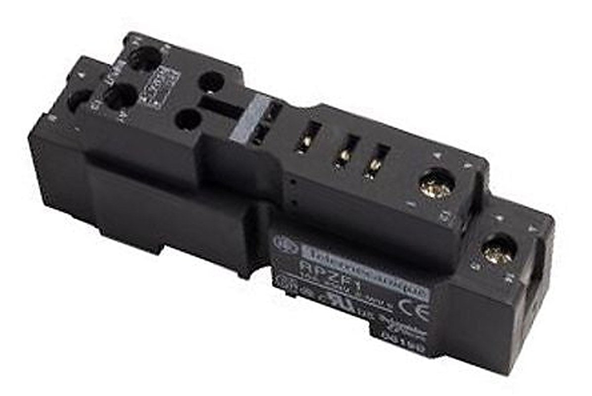 Schneider Electric Harmony Relay RP 5 Way 250V DIN Rail Relay Socket, for use with Plug-in Relay RPM (1CO) Series