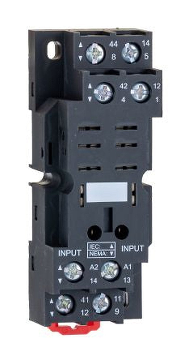 Schneider Electric Harmony Relay RP 8 Way 250V DIN Rail Relay Socket, for use with Plug In Relay RPM (2CO)
