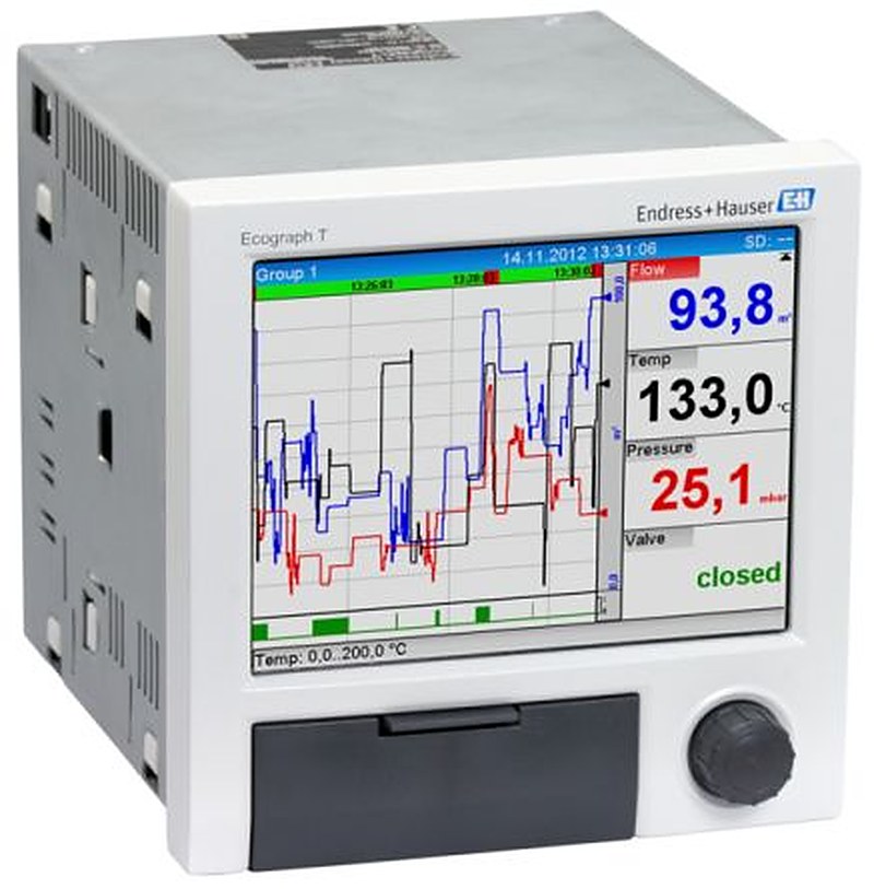 Endress+Hauser RSG35-C1D Graphical Graphic Recorder Current, Frequency Input, Pulse Input, RTD, Thermocouple, Voltage
