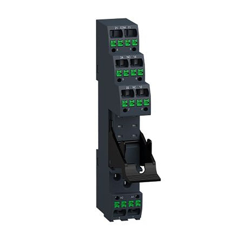 Schneider Electric RSZ 2 Way 300V DIN Rail Relay Socket, for use with RSB1A160, RSB2A080 Relays