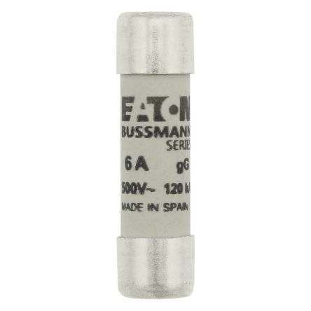 Eaton 6A gG/gL Ceramic Cartridge Fuse, 10 x 38 mm