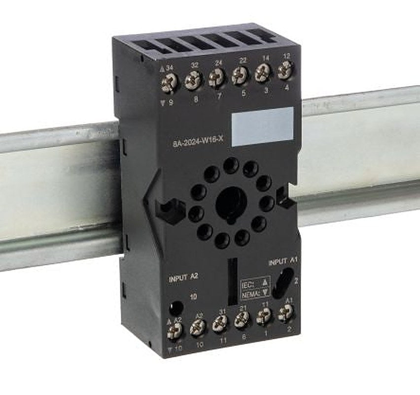 Schneider Electric Harmony Relay RXG 11 Way 250V DIN Rail Relay Socket, for use with Relais Series RSZ